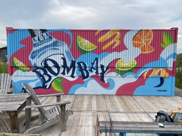 Graffiti Bombay bar container BatArtworks